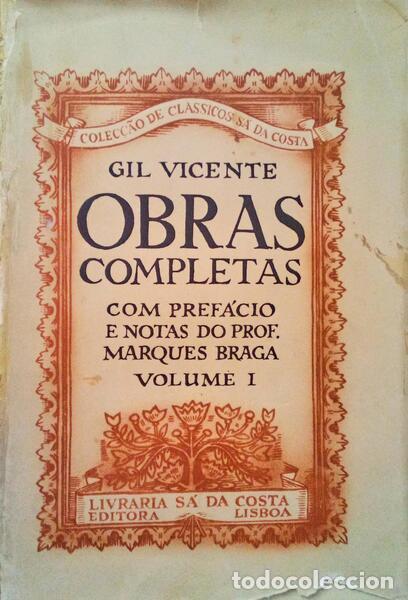 Libros antiguos: VICENTE. (Gil) - OBRAS COMPLETAS, VOLUME I. - Foto 1