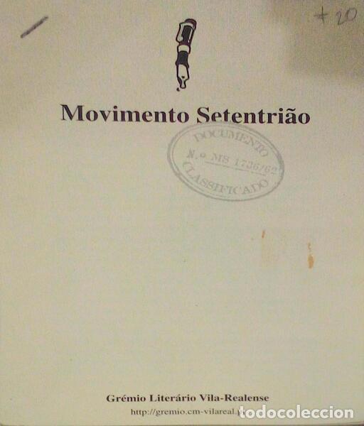 Libros antiguos: AMARAL NEVES. (El&iacute;sio) - MOVIMENTO SETENTRI&Atilde;O.