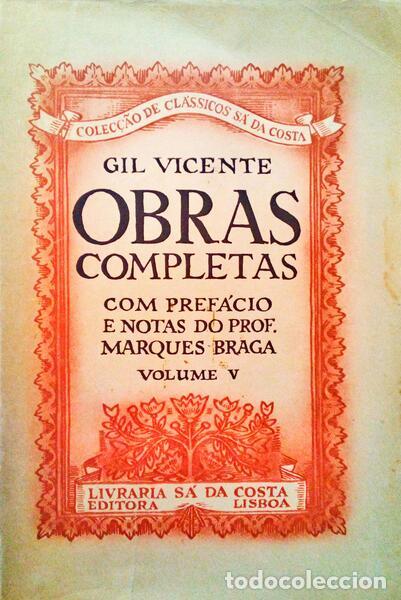 Libros antiguos: VICENTE. (Gil) - OBRAS COMPLETAS, VOLUME V. - Foto 1
