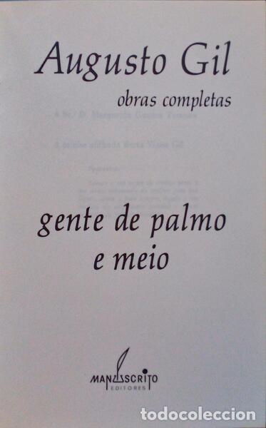 Libros antiguos: GIL. (Augusto) - GENTE DE PALMO E MEIO. - Foto 1