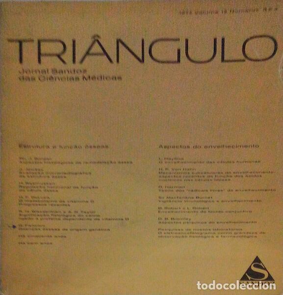 Libri antichi: TRI&Acirc;NGULO, JORNAL SANDOZ DAS CI&Ecirc;NCIAS M&Eacute;DICAS, VOL. 12, N.&ordm; 3 E 4 - 1974.