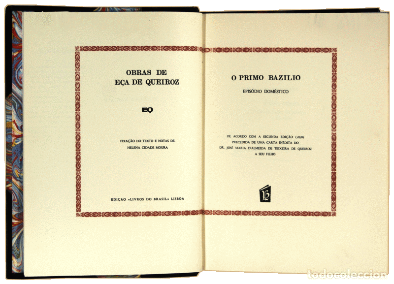 Libros antiguos: E&Ccedil;A DE QUEIROZ. (Jos&eacute; Maria d&rsquo;) - O PRIMO BAZILIO. - Foto 1