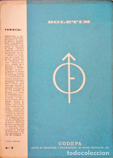 Antiquarische B&uuml;cher: BOLETIM CODEPA N&ordm;s 1, 4, 5. [3 N&Uacute;MEROS]