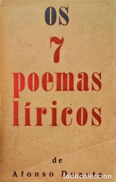 Libros antiguos: DUARTE. (Afonso) - OS SETE POEMAS L&Iacute;RICOS. - Foto 1