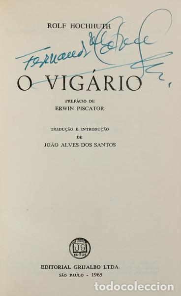 Libros antiguos: HOCHHUTH. (Rolf) - O VIG&Aacute;RIO. - Foto 1