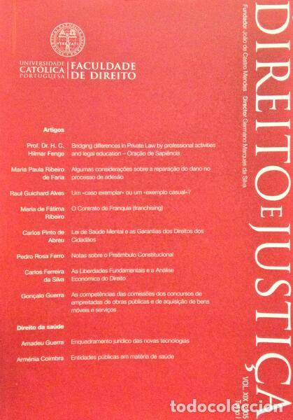 Libri antichi: RIBEIRO DE FARIA. (Maria Paula), Maria Clara Sottomayor e Tatiana Guerra de Almeida. - DIREITO E JUS