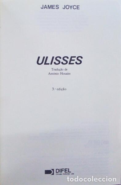 Libros antiguos: JOYCE. (James) - ULISSES. [3.&ordf; EDI&Ccedil;&Atilde;O ENC.] - Foto 1