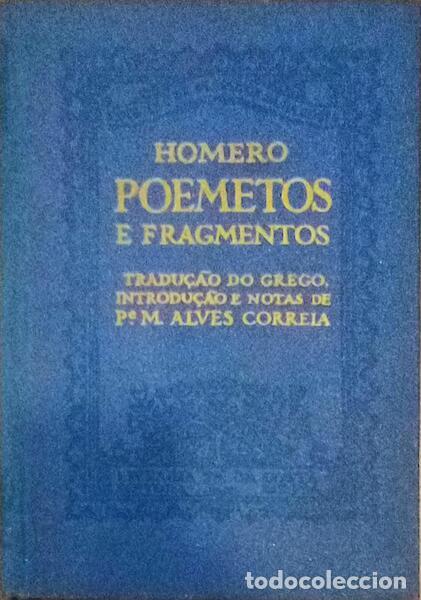 Libros antiguos: HOMERO. - POEMETOS E FRAGMENTOS. - Foto 1
