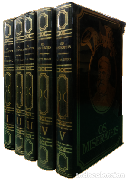 Libros antiguos: HUGO. (Victor) - OS MISER&Aacute;VEIS. [5 VOLS.] - Foto 2