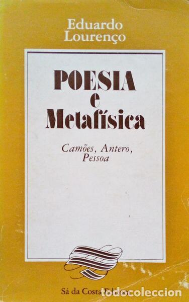 Libros antiguos: LOUREN&Ccedil;O. (Eduardo) - POESIA E METAF&Iacute;SICA. - Foto 1