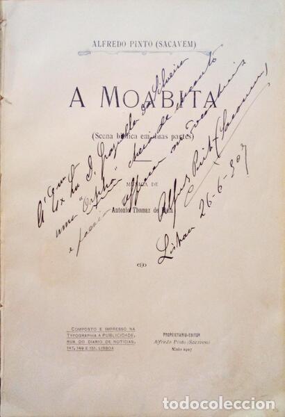 Libros antiguos: PINTO. (Alfredo) - A MOABITA. - Foto 1