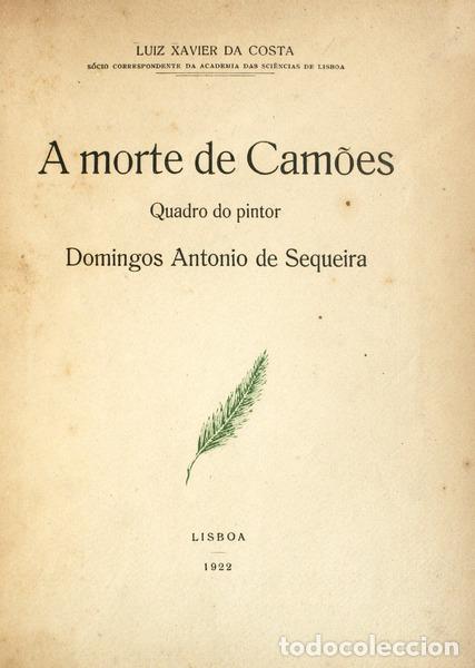 Libros antiguos: COSTA. (Luiz Xavier da) - A MORTE DE CAM&Otilde;ES. - Foto 1