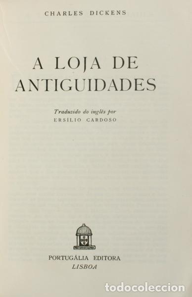 Libros antiguos: DICKENS. (Charles) - A LOJA DE ANTIGUIDADES. - Foto 1