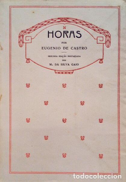 Libros antiguos: CASTRO. (Eugenio de) - HORAS. - Foto 1