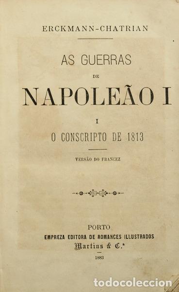 Libros antiguos: ERCKMANN-CHATRIAN. - AS GUERRAS DE NAPOLE&Atilde;O I. - Foto 1