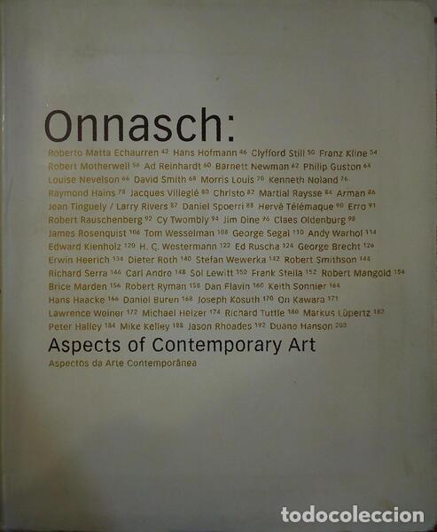 Libri antichi: ONNASCH: ASPECTS OF CONTEMPORARY ART - ASPECTOS DA ARTE CONTEMPOR&Acirc;NEA.