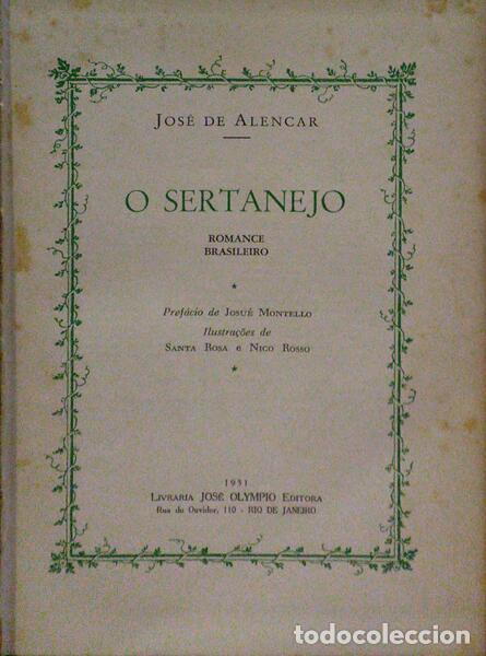 Libros antiguos: ALENCAR. (Jos&eacute; de) - O SERTANEJO. - Foto 1