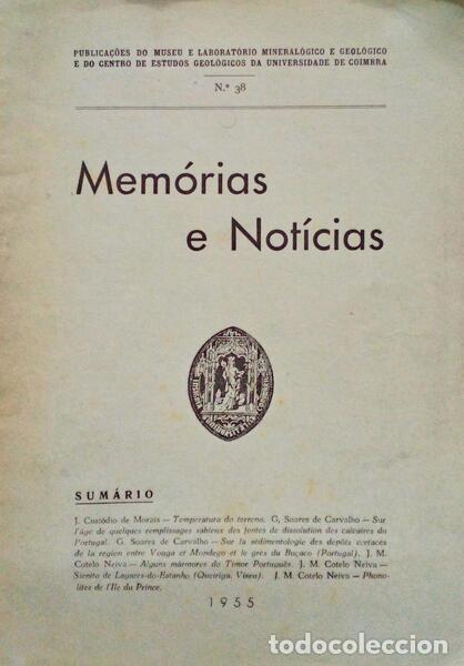 Old books: MEM&Oacute;RIAS E NOT&Iacute;CIAS N.&ordm; 38.