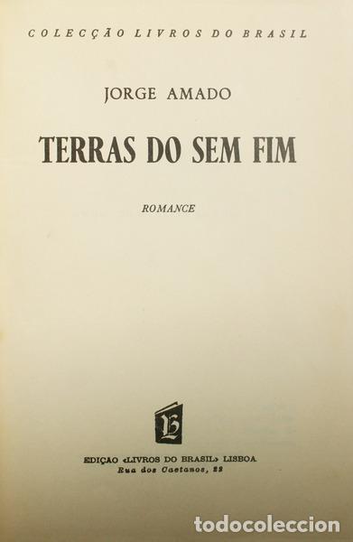 Libros antiguos: AMADO. (Jorge) - TERRAS DO SEM FIM. - Foto 1