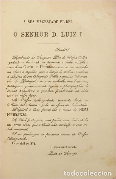 Libros antiguos: ARA&Uacute;JO. (Lu&iacute;s de) - COISAS PORTUGUEZAS. - Foto 2