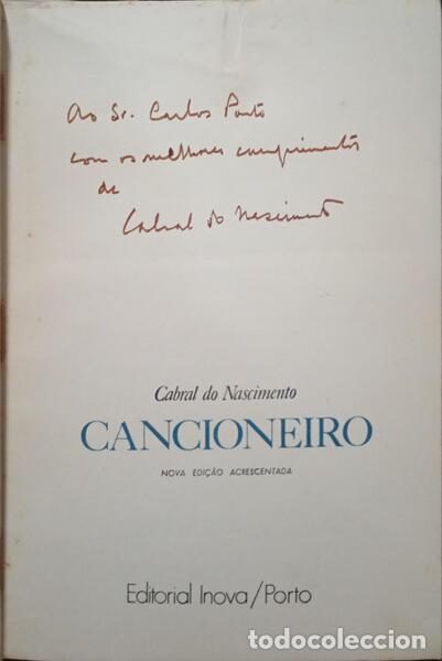 Libros antiguos: CABRAL DO NASCIMENTO. (Jo&atilde;o) - CANCIONEIRO. - Foto 2