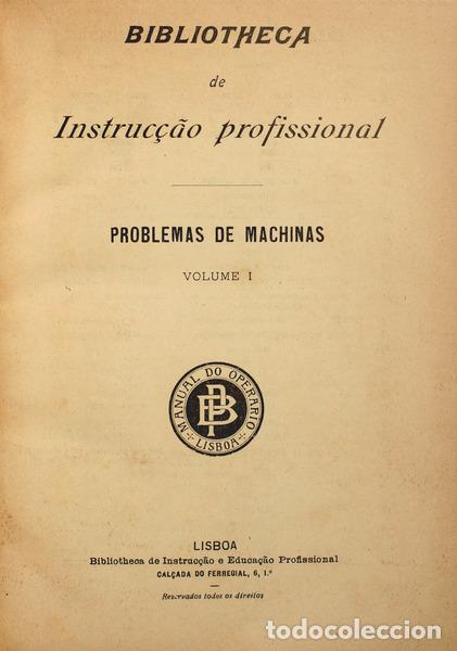 Old books: PROBLEMAS DE MACHINAS. [Vol. I]