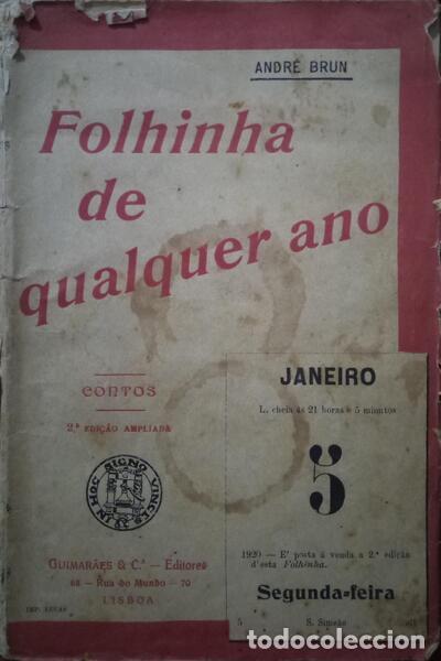 Libros antiguos: BRUN. (Andr&eacute;) - FOLHINHA DE QUALQUER ANO. - Foto 1
