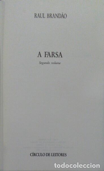 Libros antiguos: BRAND&Atilde;O. (Ra&uacute;l) - A FARSA. - Foto 1