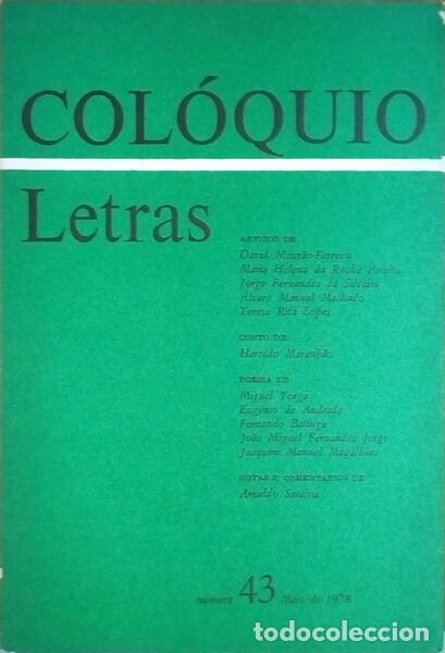 Antiquarische B&uuml;cher: COL&Oacute;QUIO LETRAS, N.&ordm; 43, MAIO 1978.