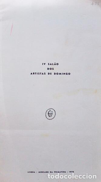 Old books: IV SAL&Atilde;O DOS ARTISTAS DE DOMINGO.
