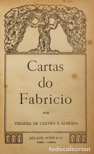 Libros antiguos: CASTRO E ALMEIDA. (Virginia de) - CARTAS DO FABRICIO. - Foto 1