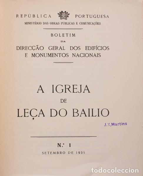 Libros antiguos: BOLETIM DA DIREC&Ccedil;&Atilde;O-GERAL DOS EDIF&Iacute;CIOS E MONUMENTOS NACIONAIS. Do N.&ordm; 1 ao N&ordm; 131. [+2 VOLUMES SEM