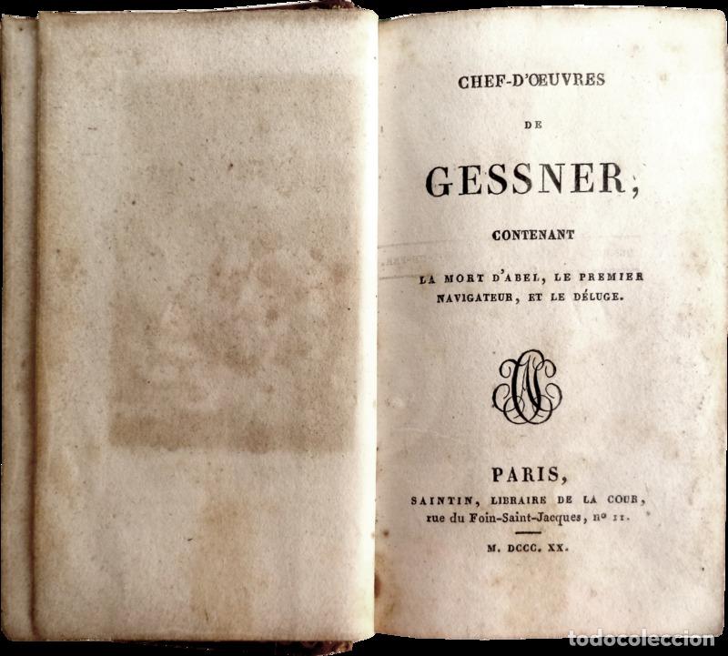 Libros antiguos: GESSNER. (Salomon) - CHEFS-D&rsquo;OEUVRES - Foto 1