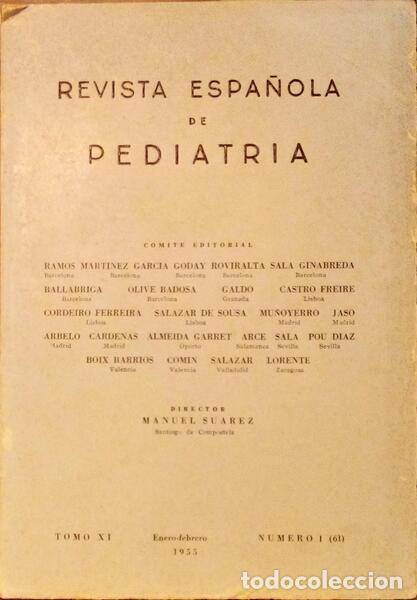 Libri antichi: REVISTA ESPA&Ntilde;OLA DE PEDIATRIA, NUMERO 1 (61), ENERO-FEBRERO 1955.
