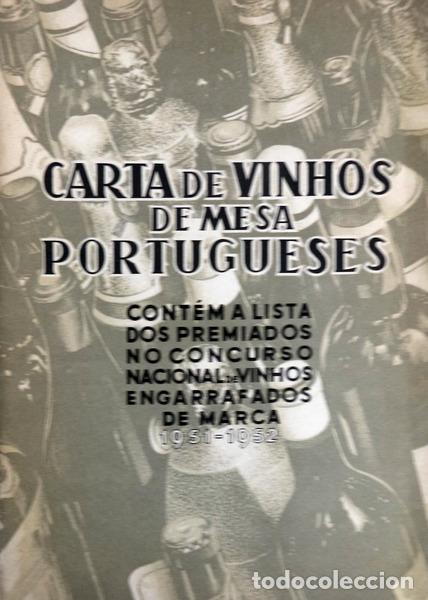 Libros antiguos: CARTA DE VINHOS PORTUGUESES. - Foto 1
