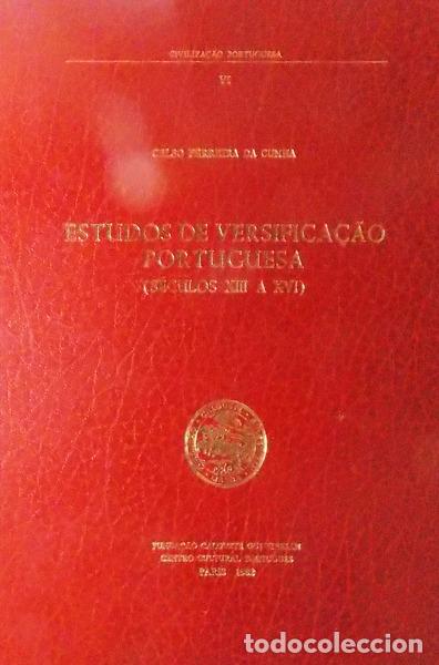 Antiquarische B&uuml;cher: FERREIRA DA CUNHA. (Celso) - ESTUDOS DE VERSIFICA&Ccedil;&Atilde;O PORTUGUESA (S&eacute;culos XIII a XVI)