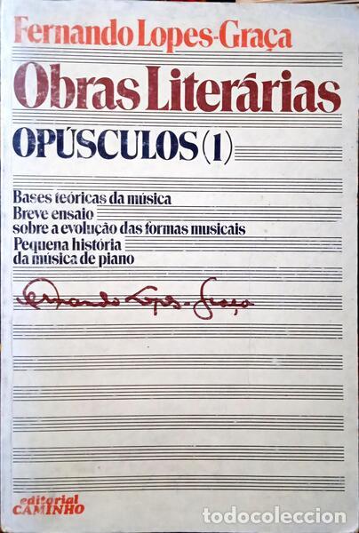 Libros antiguos: LOPES-GRA&Ccedil;A. (Fernando) - OP&Uacute;SCULOS (1). - Foto 1