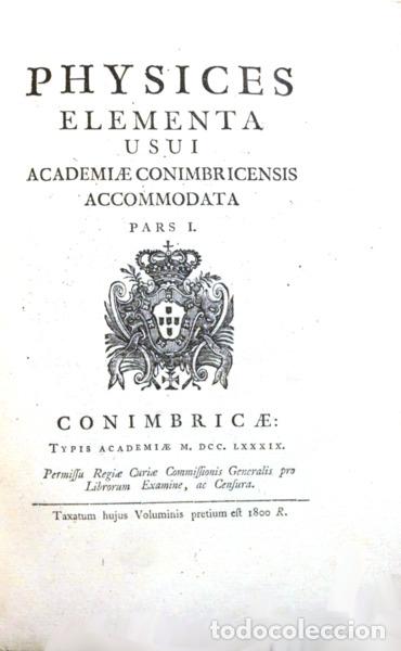 Libri antichi: DALLA-BELLA. (Jo&atilde;o Ant&oacute;nio) - PHYSICES ELEMENTA