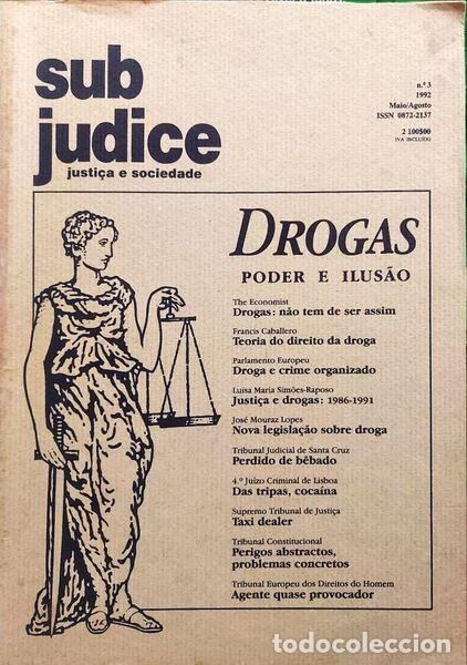 Antiquarische B&uuml;cher: SUB JUDICE, JUSTI&Ccedil;A E SOCIEDADE N.&ordm;3, DROGAS: PODER E ILUS&Atilde;O.
