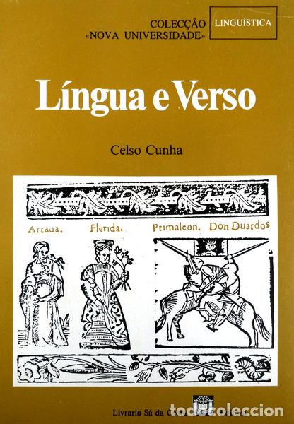 Libros antiguos: CUNHA. (Celso) - L&Iacute;NGUA E VERSO. - Foto 1