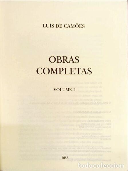 Libros antiguos: CAM&Otilde;ES. (Lu&iacute;s de) - OBRAS COMPLETAS. [VOL. I] - Foto 1
