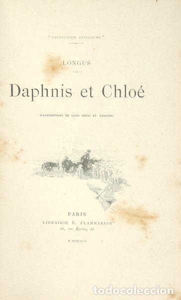 Libros antiguos: LONGUS. - DAPHNIS ET CHLO&Eacute;. - Foto 1