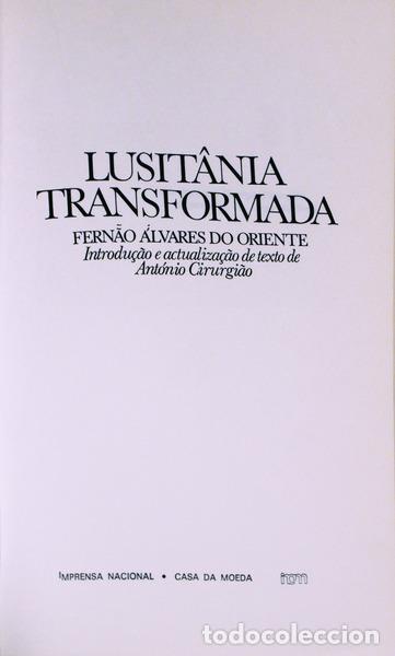 Libros antiguos: &Aacute;LVARES DO ORIENTE. (Fern&atilde;o) - LUSIT&Acirc;NIA TRANSFORMADA. - Foto 2