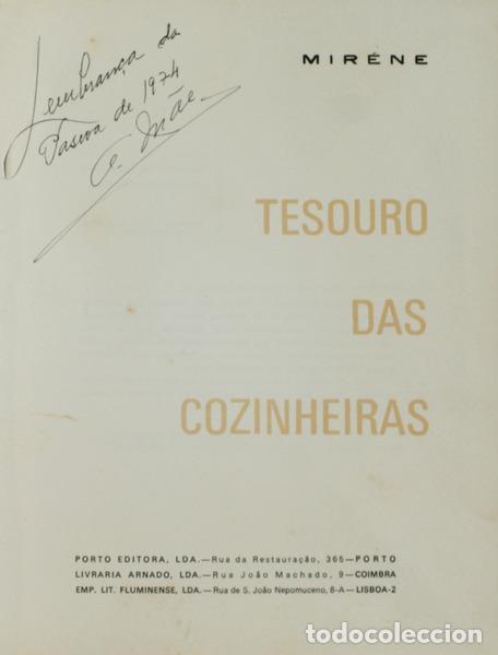 Libros antiguos: MIR&Eacute;NE. - TESOURO DAS COZINHEIRAS. [1973] - Foto 1