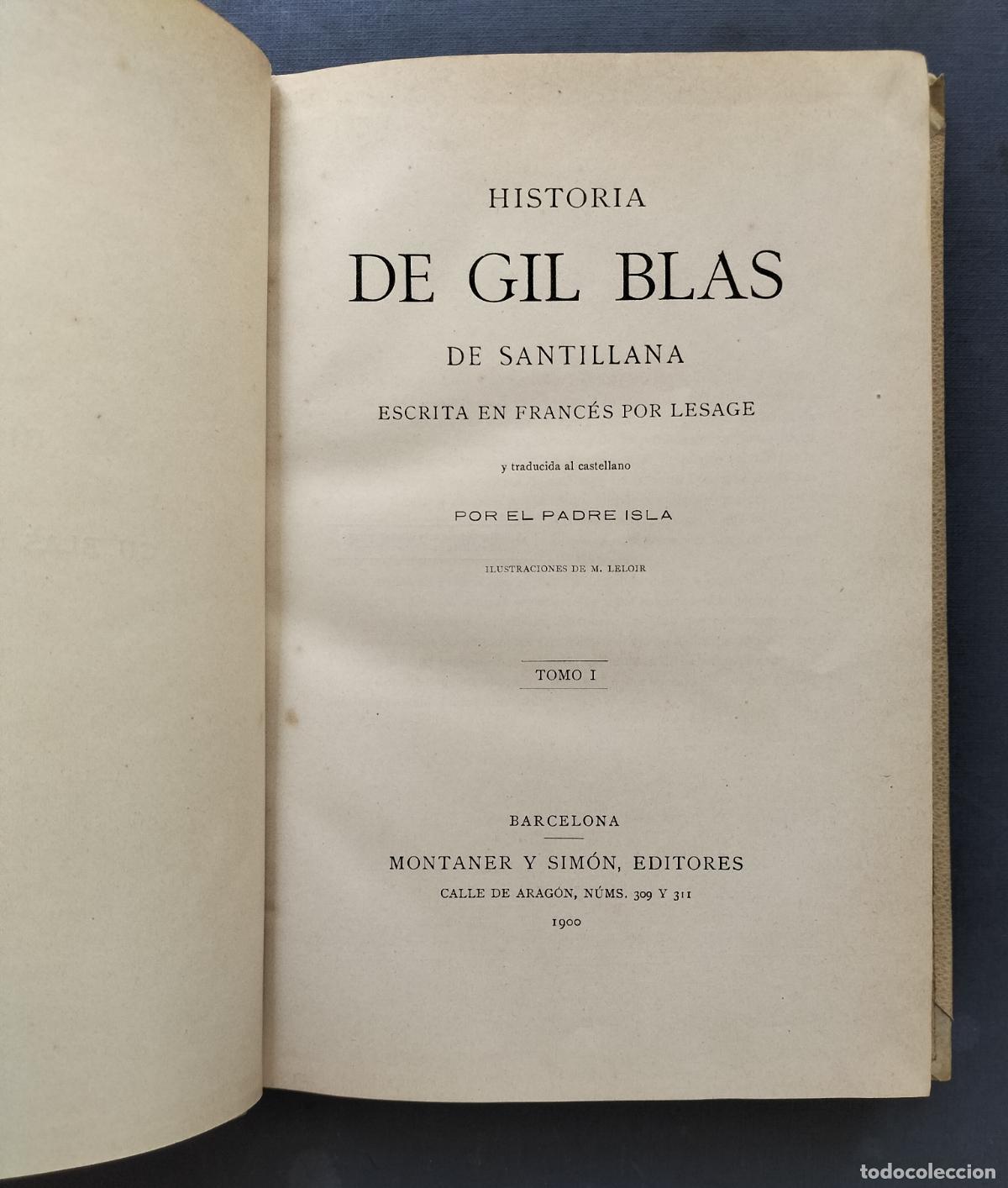 Libros antiguos: GIL BLAS DE SANTILLANA - LESAGE 1900 - Foto 5