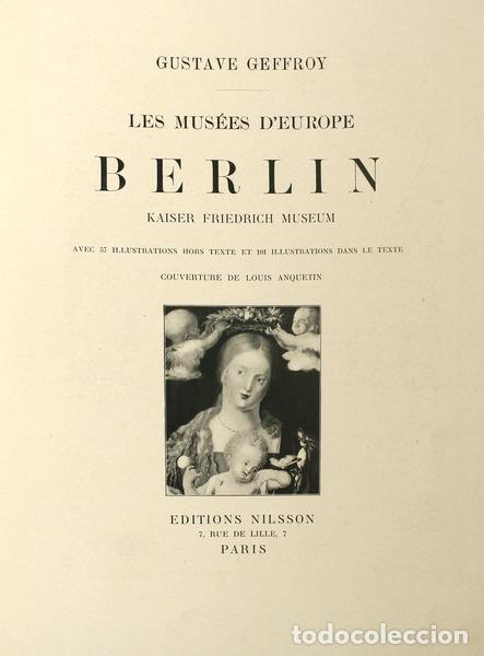 Libros antiguos: GEFFROY. (Gustave) - BERLIN - KAISER FRIEDRICH MUSEUM. - Foto 1