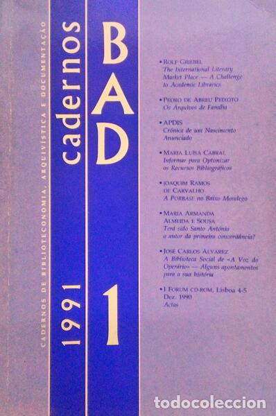 Libri antichi: CADERNOS BAD 1, 1991.
