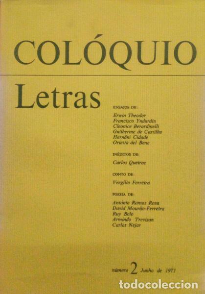 Libros antiguos: COL&Oacute;QUIO LETRAS, N.&ordm; 2, JUNHO 1971. - Foto 1