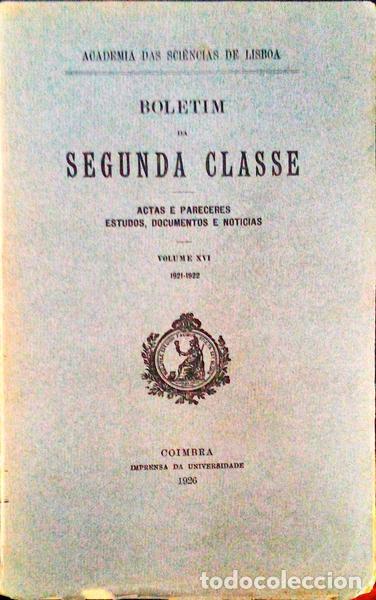 Libri antichi: BOLETIM DA SEGUNDA CLASSE.