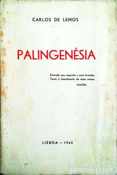 Libros antiguos: LEMOS. (Carlos de) - PALINGEN&Eacute;SIA. - Foto 1